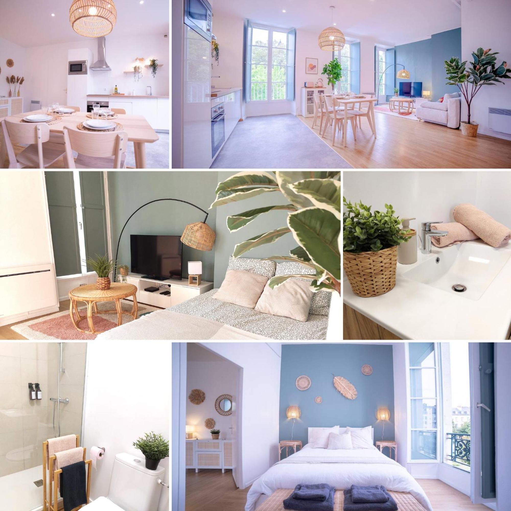 La Vue Royale - Face Au Chateau - Wifi - 4 Personnes 波城 外观 照片